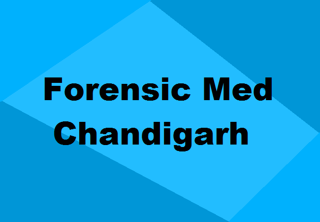 MD Forensic Medicine Seats Chandigarh