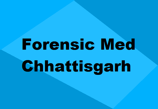 MD Forensic Medicine Seats Chhattisgarh