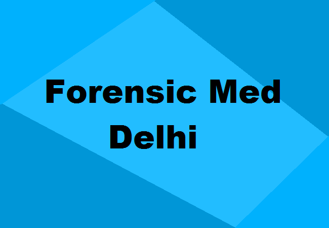 MD Forensic Medicine Seats Delhi