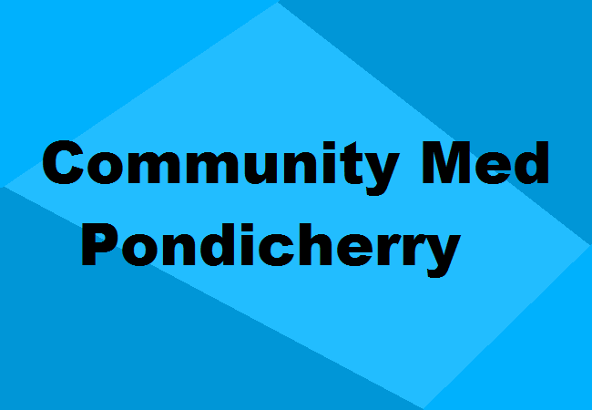 Community Medicine Colleges Pondicherry