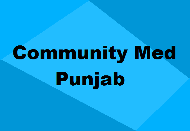 Community Medicine Colleges Punjab