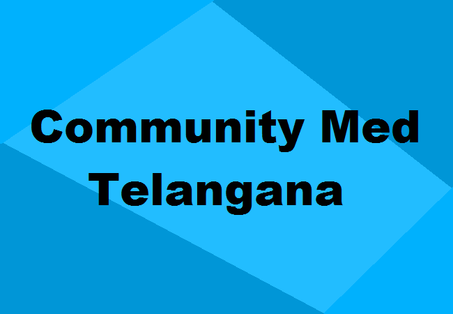 Community Medicine Colleges Telangana