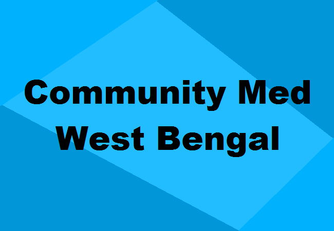 Community Medicine Colleges West Bengal