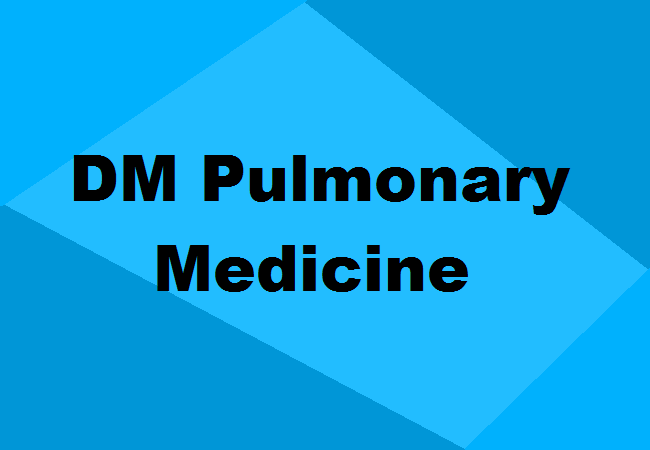 DM Pulmonary Medicine Colleges India