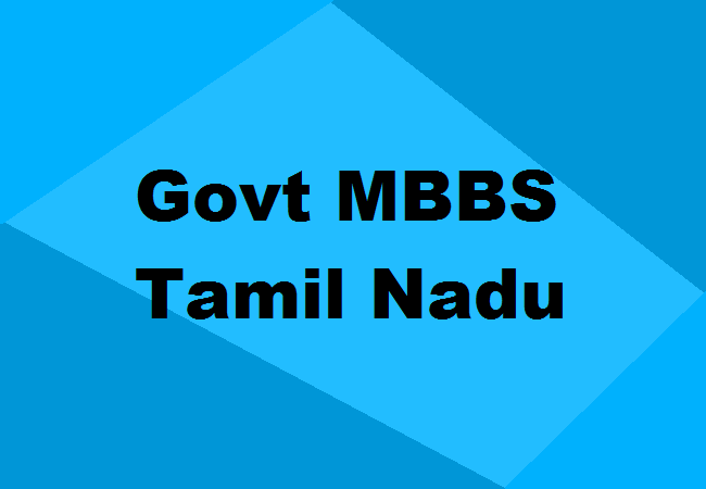 Govt MBBS Colleges TN