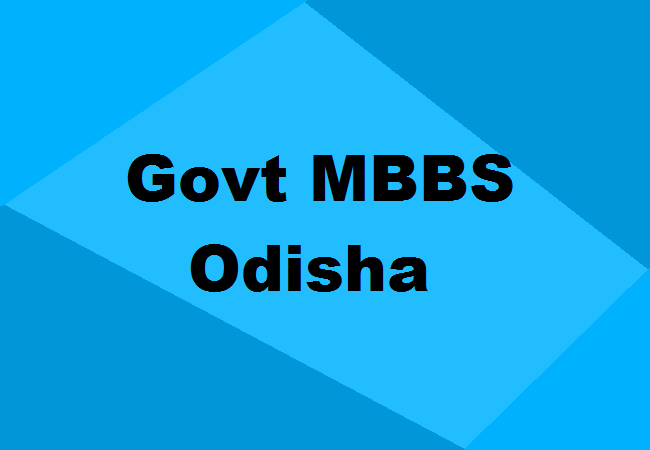 Govt MBBS Colleges Odisha