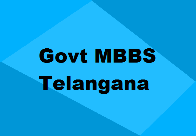 Govt MBBS Colleges Telangana