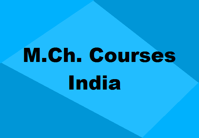 M.Ch. Courses in India
