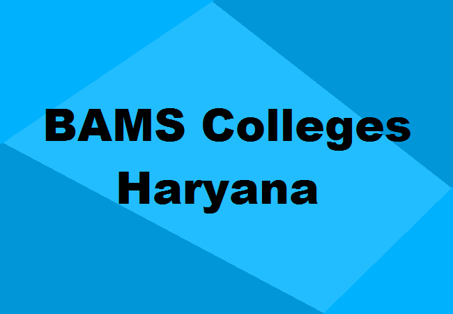 BAMS Colleges Haryana