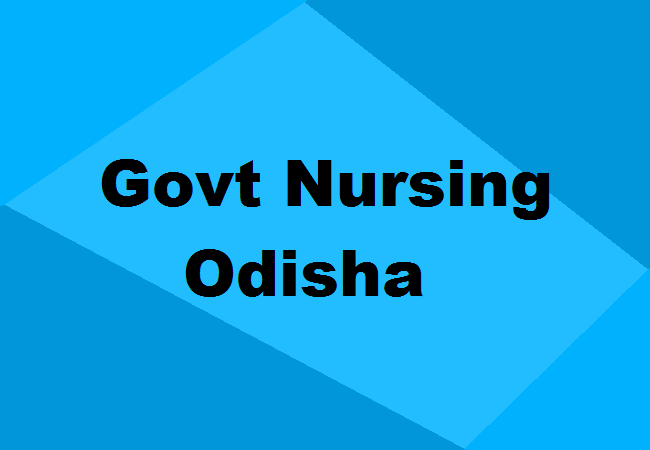 Govt Nursing Colleges Odisha