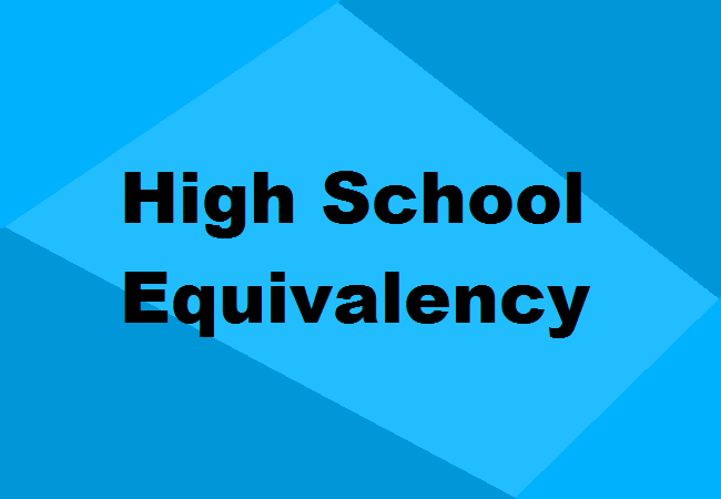 High School Equivalency