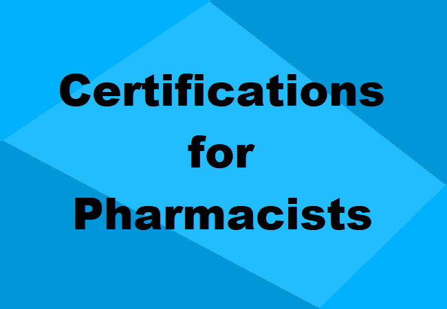 Pharmacist Certifications