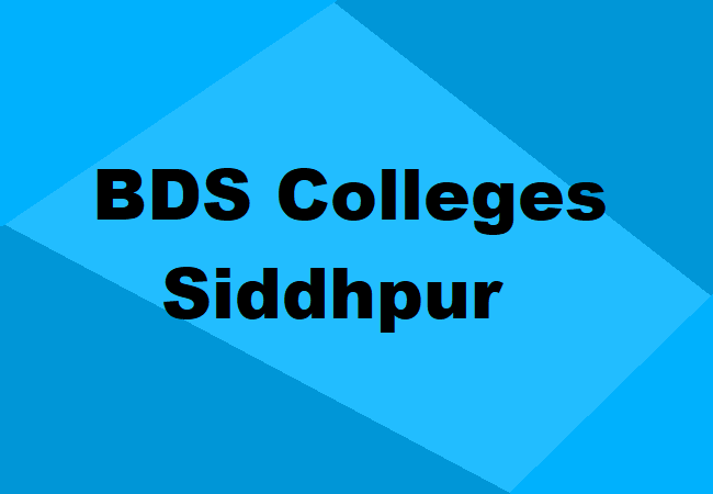 BDS Colleges Siddhpur