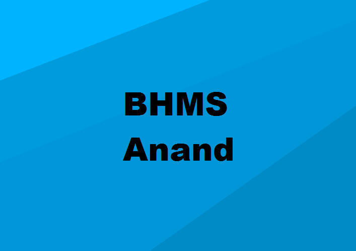 BHMS Colleges Anand