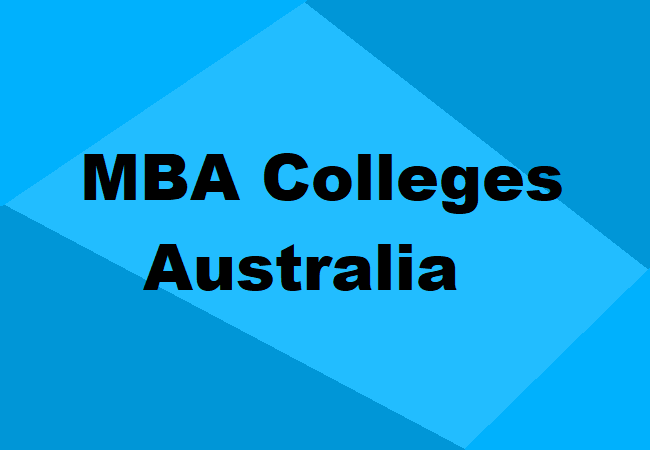 MBA Colleges Australia