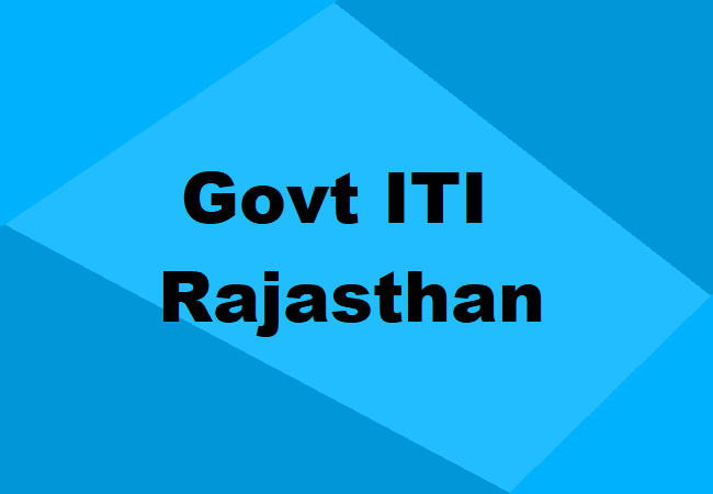 Govt ITIs Rajasthan