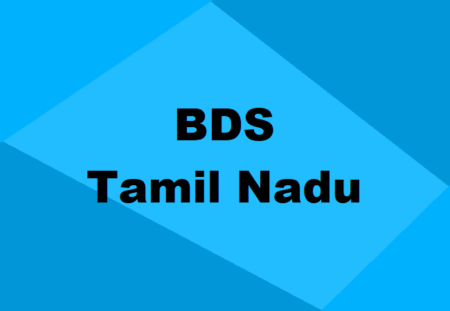 BDS Tamil Nadu