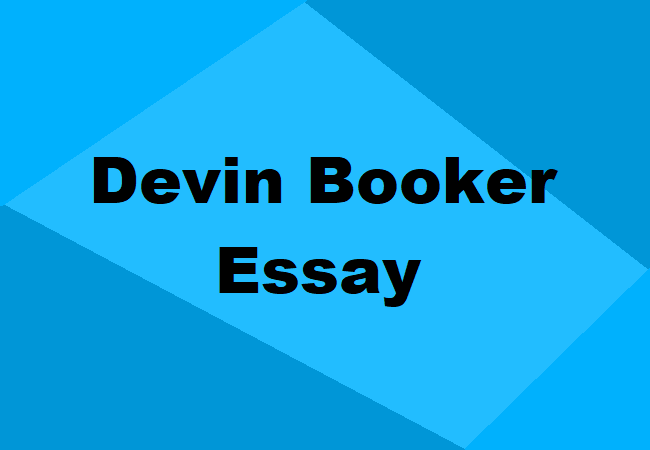 Devin Booker Essay