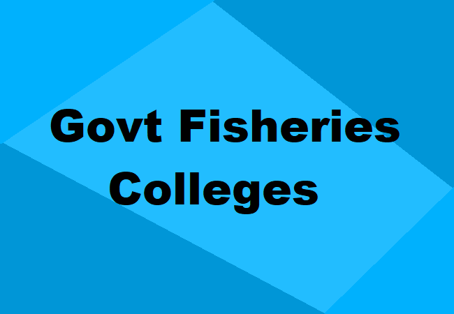 Govt Fisheries Science Colleges