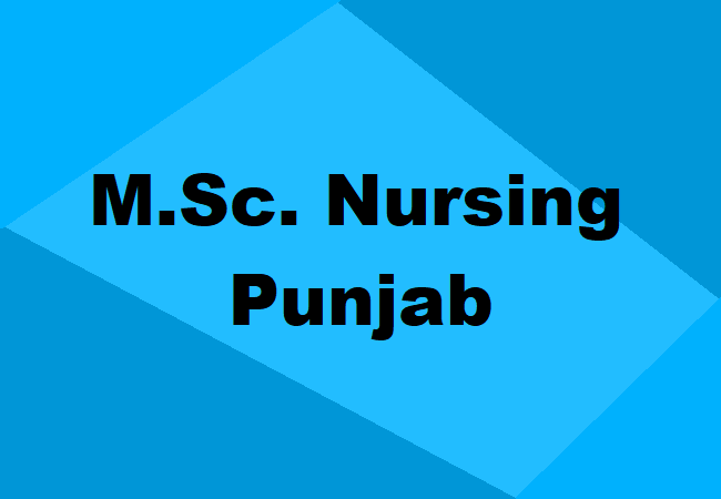 M.Sc. Nursing Punjab