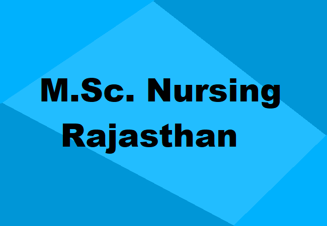 M.Sc. Nursing Rajasthan