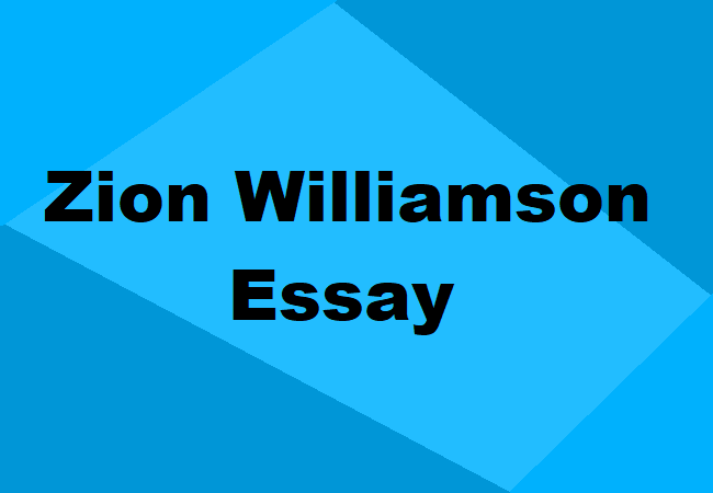 Zion Williamson Essay