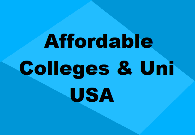 Affordable Colleges Universities USA
