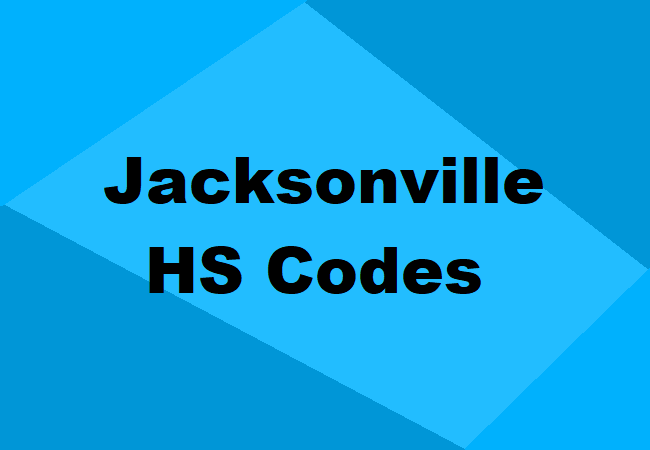 Jacksonville HS Codes