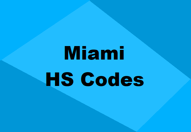 Miami HS Codes