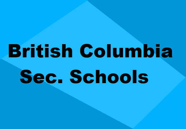 Secondary Schools British Columbia