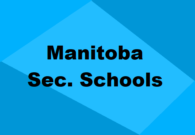 Secondary Schools Manitoba