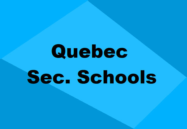 Secondary Schools in Quebec