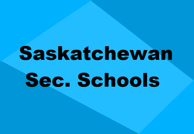 Secondary Schools Saskatchewan