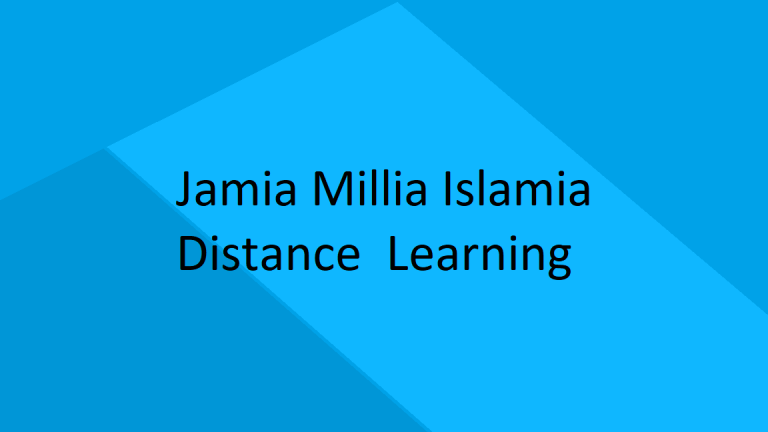Jamia Millia Islamia Distance Learning