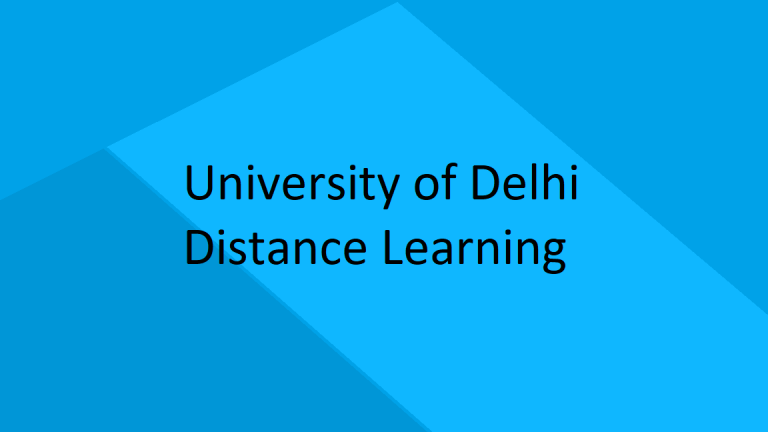 University of Delhi Distance Learning