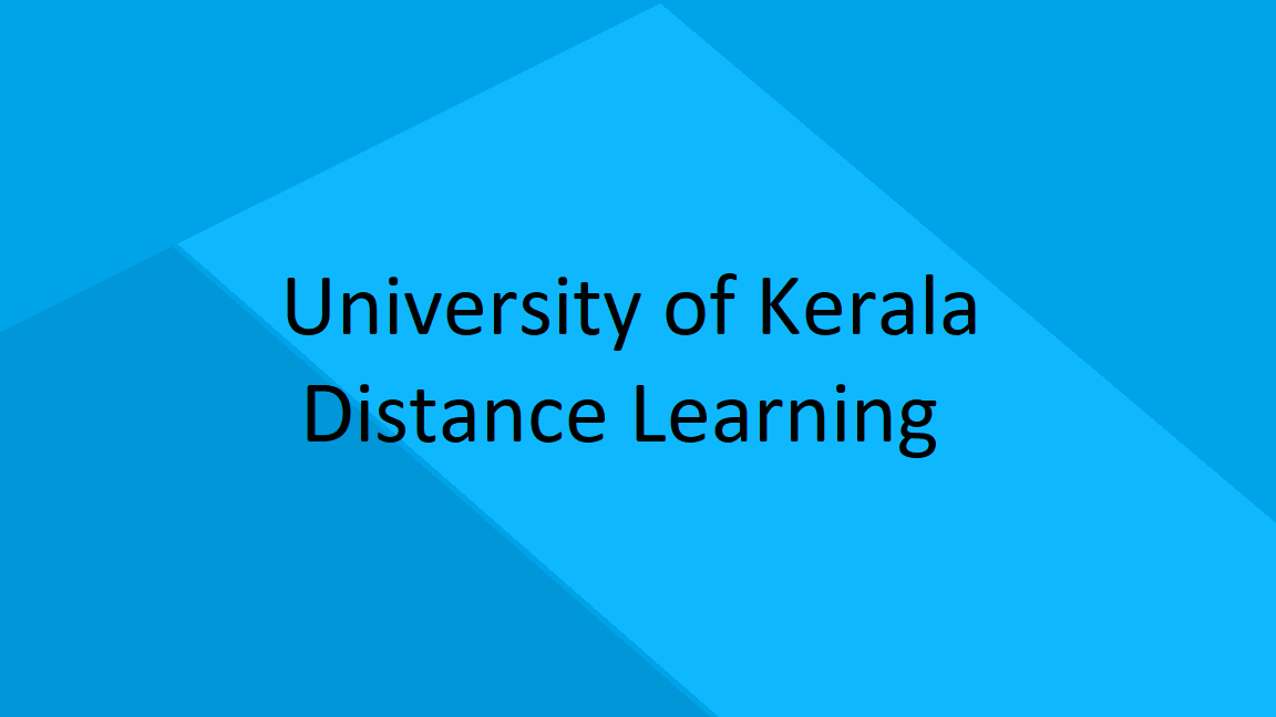 University of Kerala Distance Learning